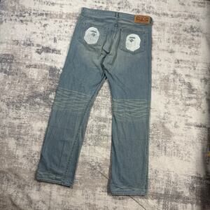 Authentic Bape 2000’s Ape Head Jeans 38